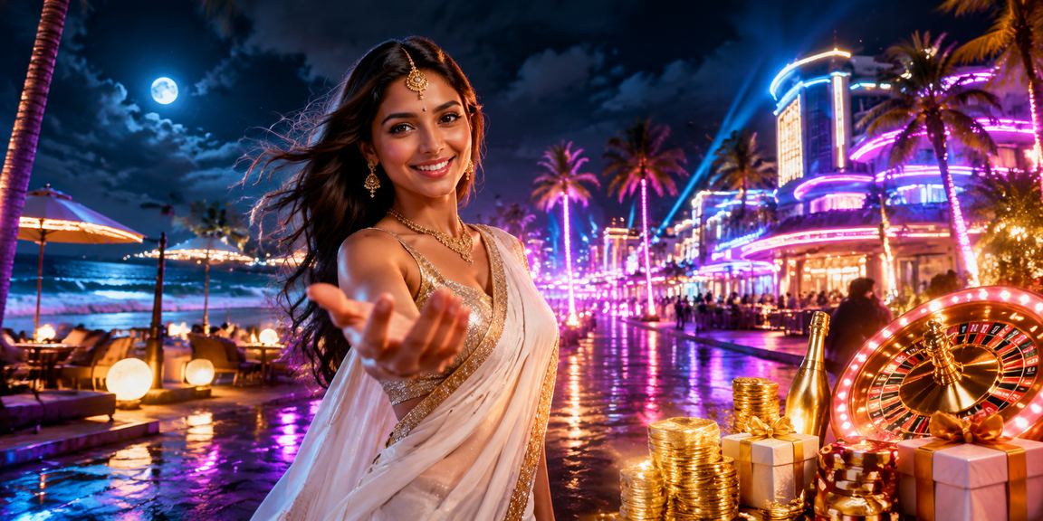 Vibrant Goa casino scene with active players